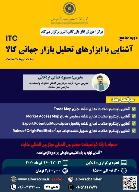 آشنایی با ابزارهای تحلیل بازار جهانی کالا ITC